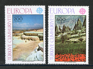 Afbeelding bij: Ver. Europa 1977 - Turkije Mi 2415-16 postfris (A)